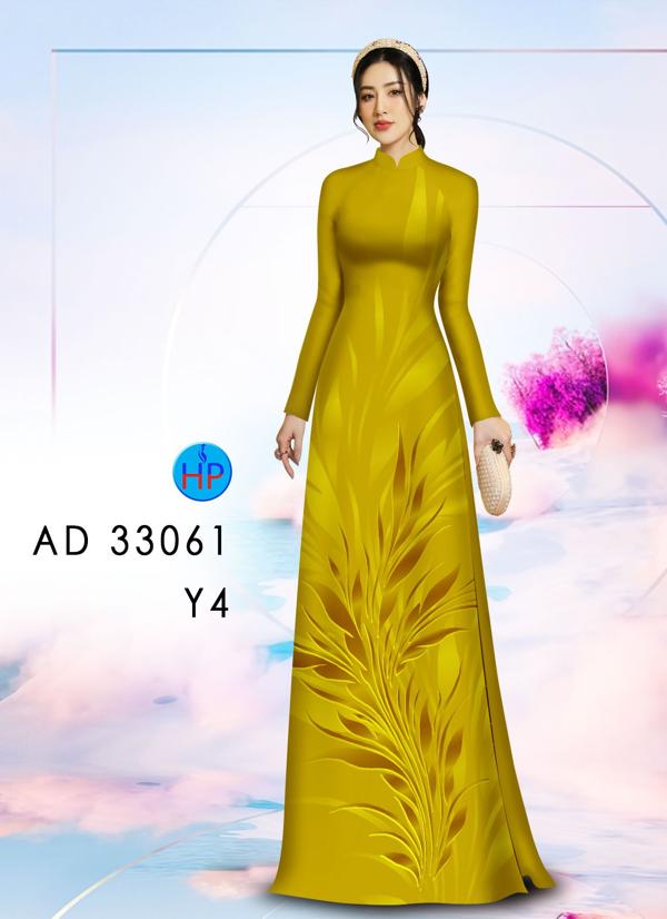 Vải Áo Dài Hoa In 3D AD 33061 16